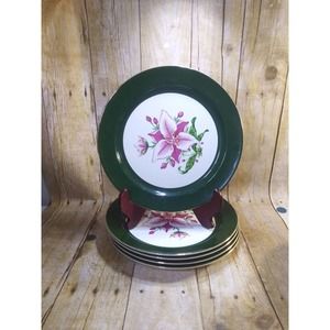 Vintage Appalachian Heirloom Bonnie Bread & Butter Plates Taylor Smith Set of 5